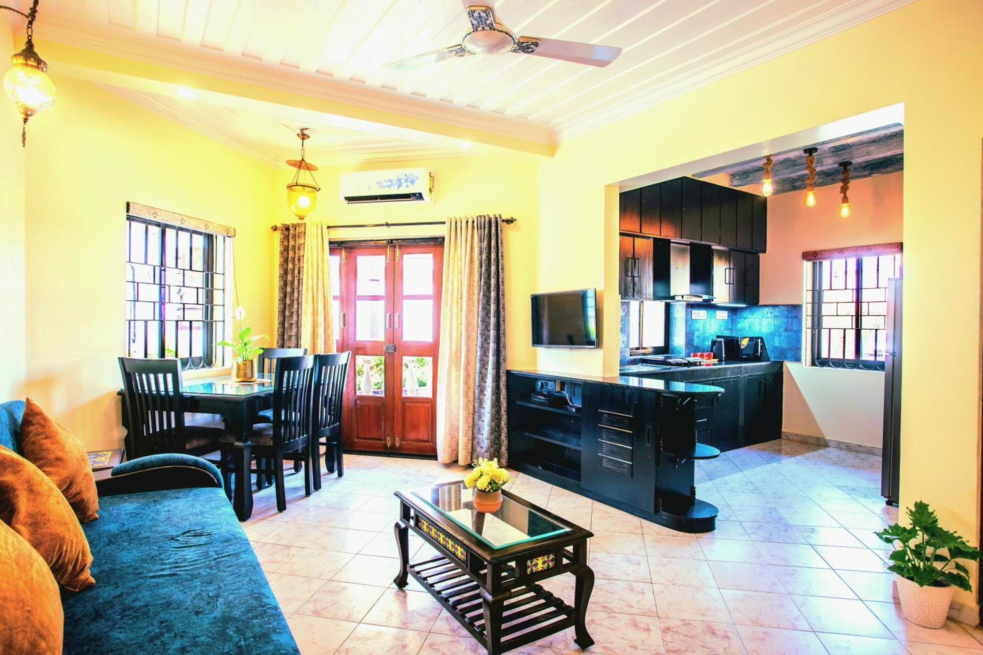 'Golden Sea Pearl' 1 Bhk Beach Apartment Benaulim Eksteriør billede
